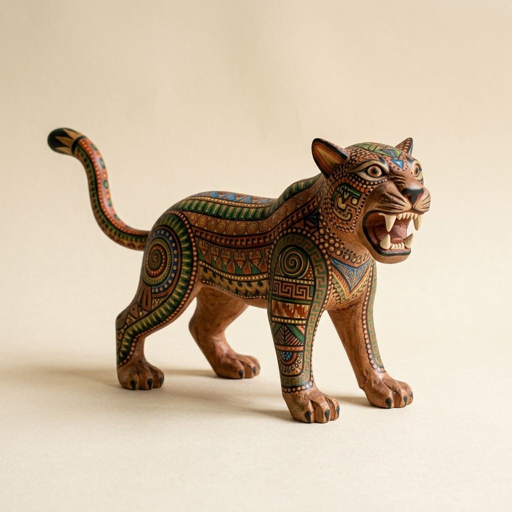Alebrije «Jaguar» Tallado